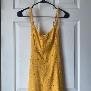 Floral yellow dress